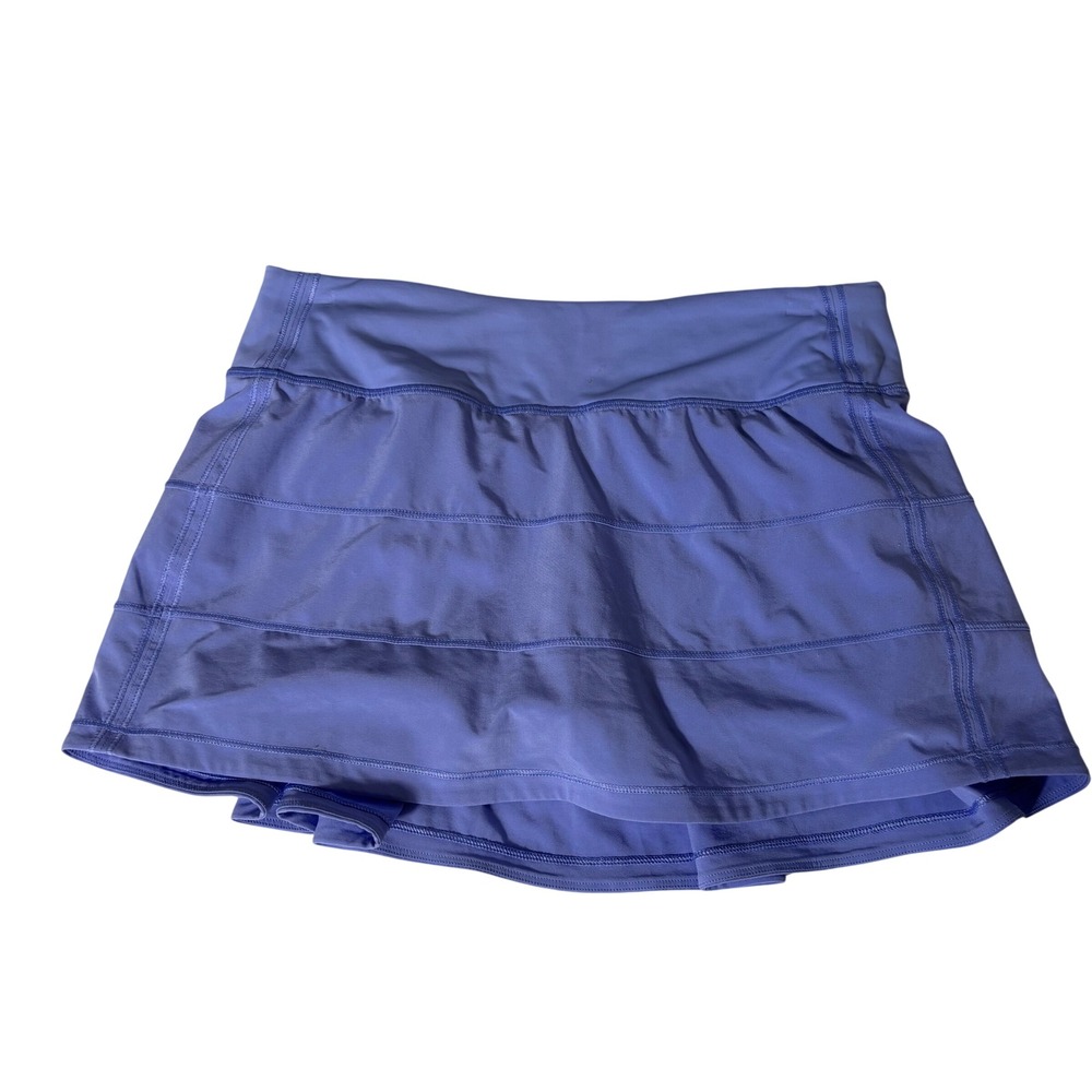 Lululemon Pace Rival Skirt Hydrangea Blue Tennis Running Skort Size 4 Reg